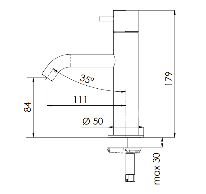 LUNA MISCELATORE LAVABO